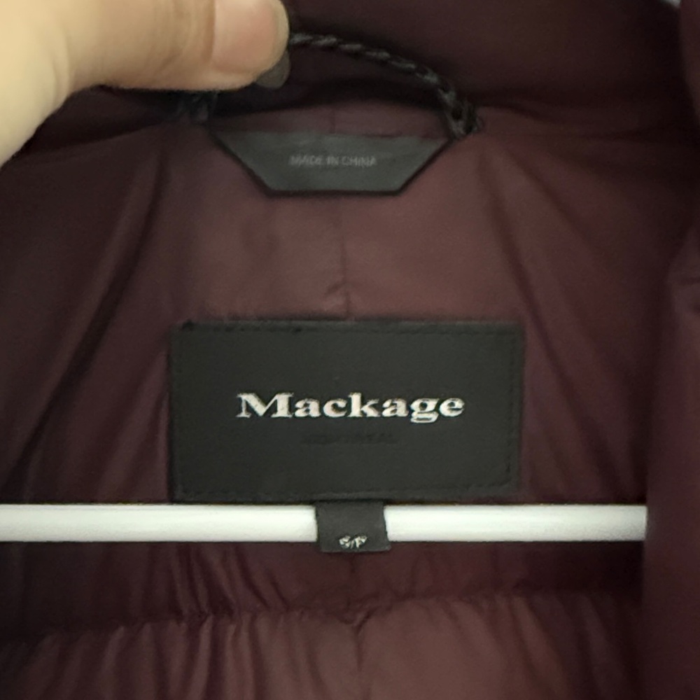 Mackage Deep Burgundy Puffer Jacket - Picture 2 of 5